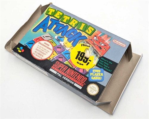 Tetris Attack - Komplet i Æske - SNES - (UKV) (EUR) (C Grade) (Genbrug)